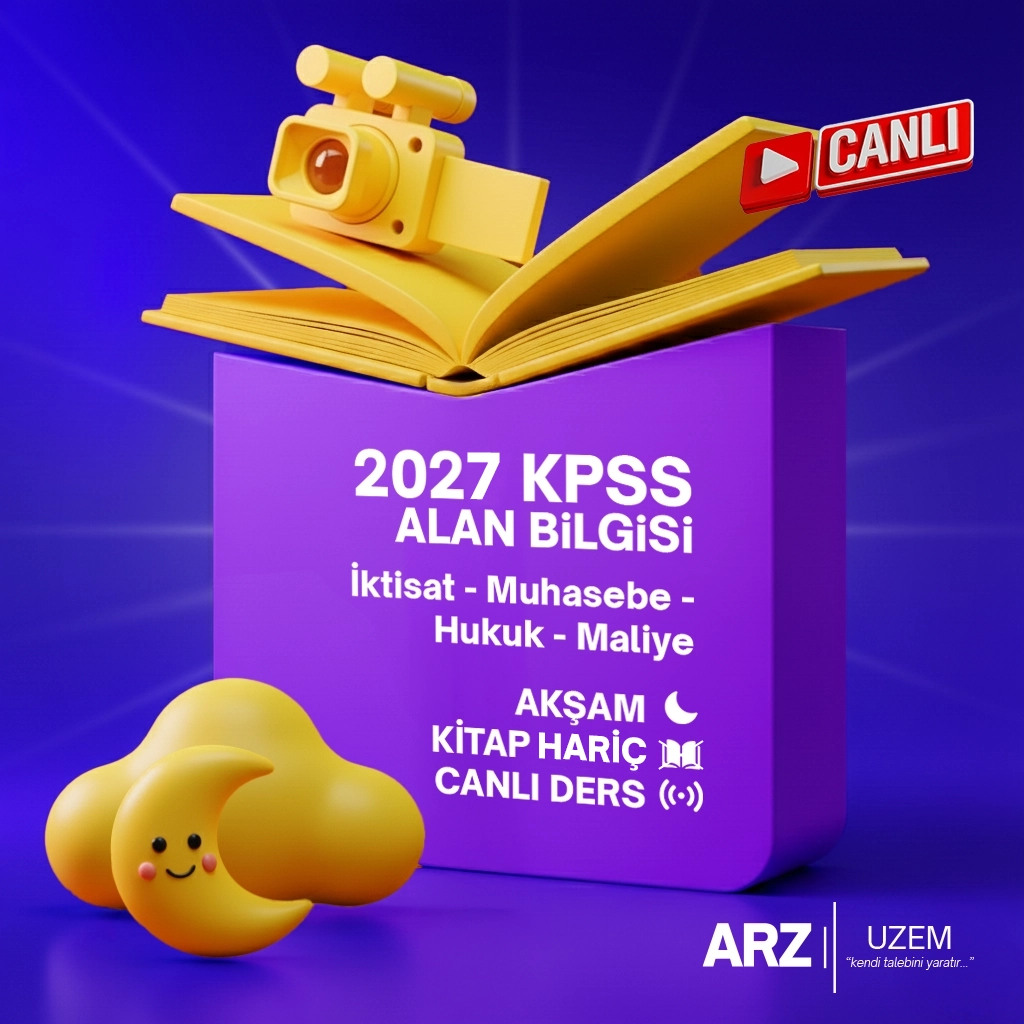 2027 KPSS ALAN BİLGİSİ HAFTA İÇİ AKŞAM (CANLI) DERS KİTAP HARİÇ