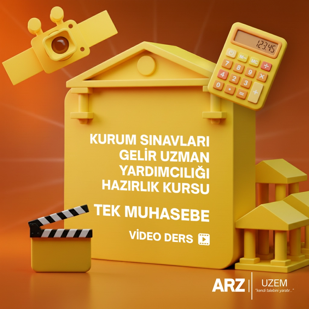 KURUM SINAVLARI GELİR UZMAN YARDIMCILIĞI HAZIRLIK KURSU - TEK MUHASEBE VİDEO