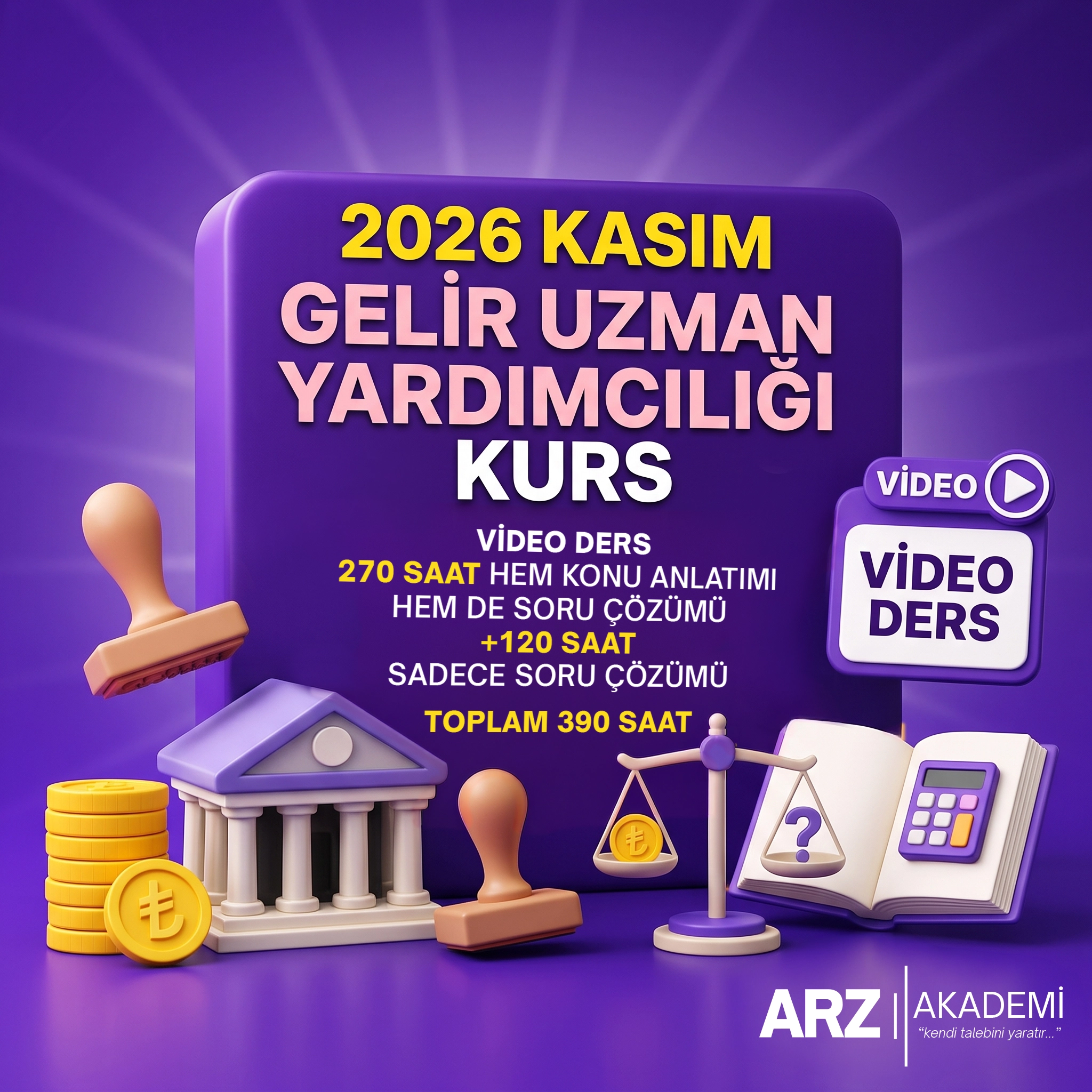 GELİR UZMAN YARDIMCILIĞI VİDEO DERS 2026 KASIM