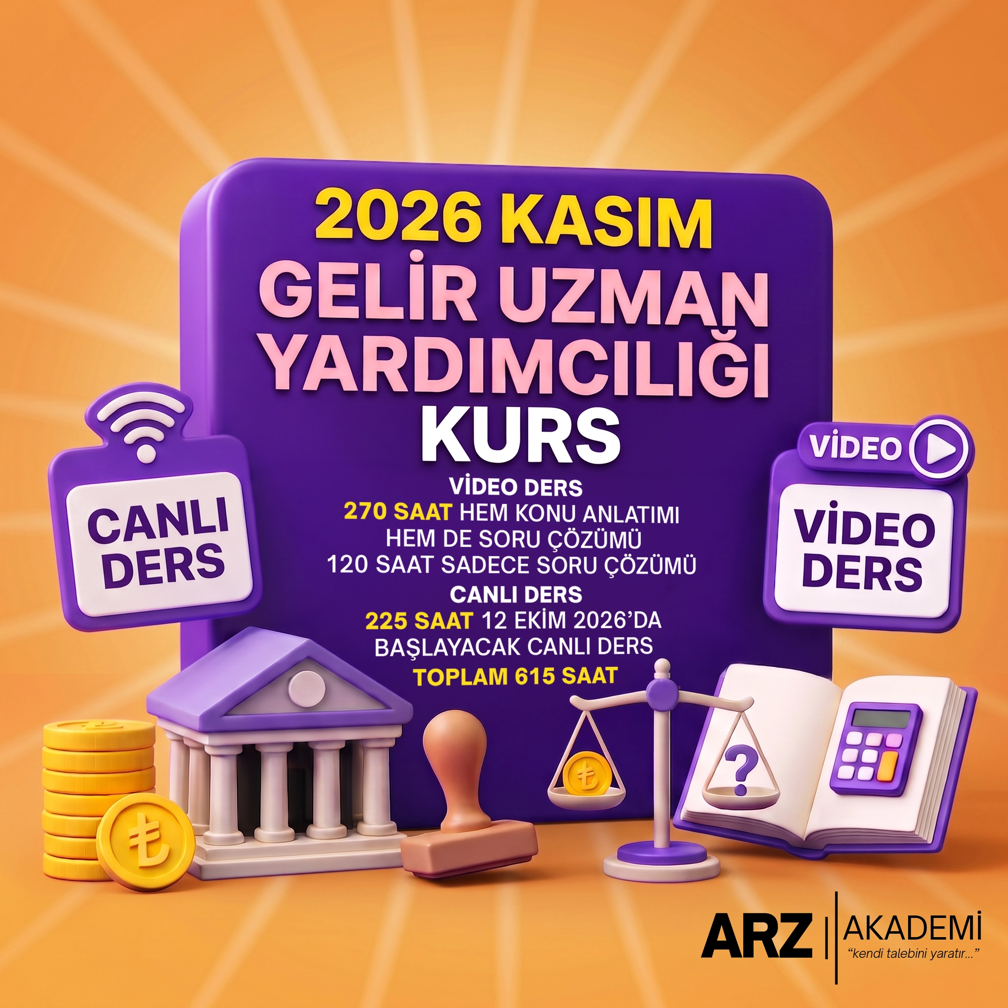 GELİR UZMAN YARDIMCILIĞI VİDEO DERS + CANLI DERS 2026 KASIM