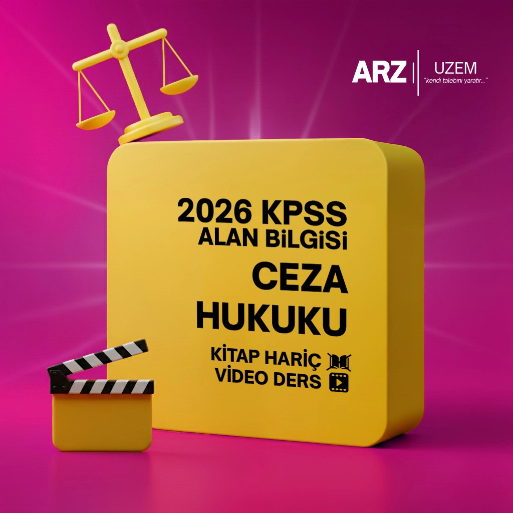 2026 KPSS ALAN BİLGİSİ (VİDEO DERS) CEZA HUKUKU KİTAP HARİÇ