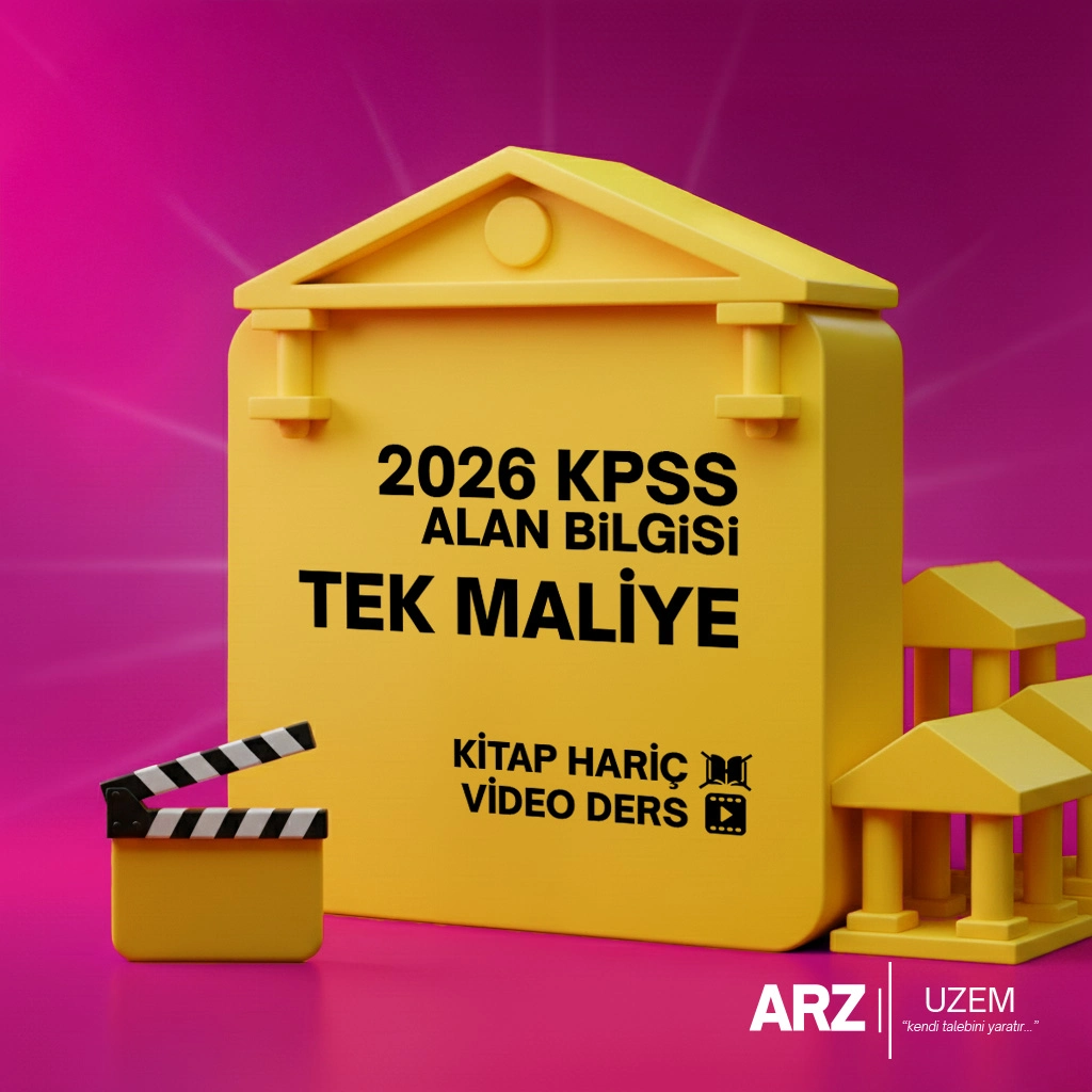 2026 KPSS ALAN BİLGİSİ (VİDEO DERS) TEK MALİYE KİTAP HARİÇ