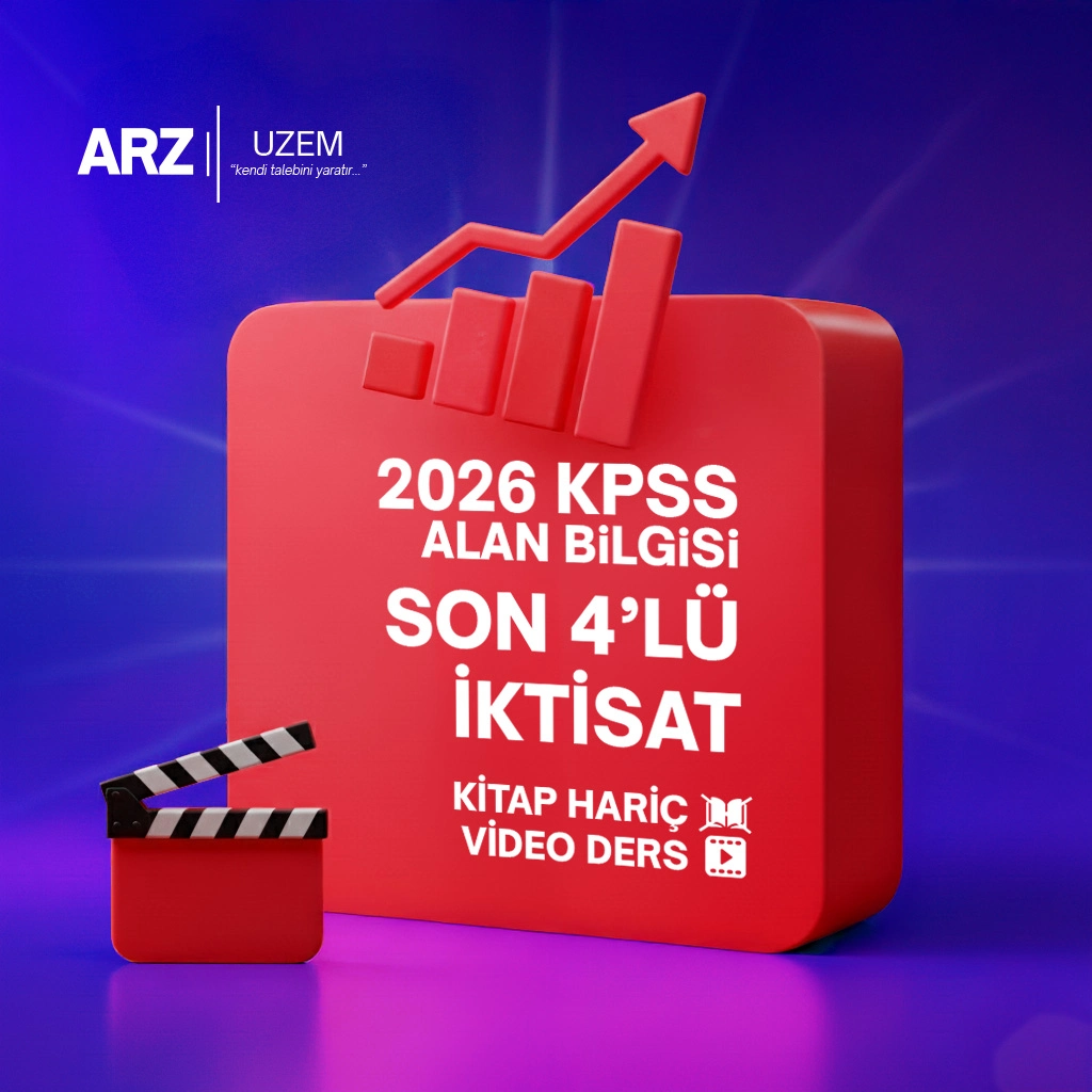 2026 KPSS ALAN BİLGİSİ (VİDEO DERS) SON 4'LÜ İKTİSAT KİTAP HARİÇ