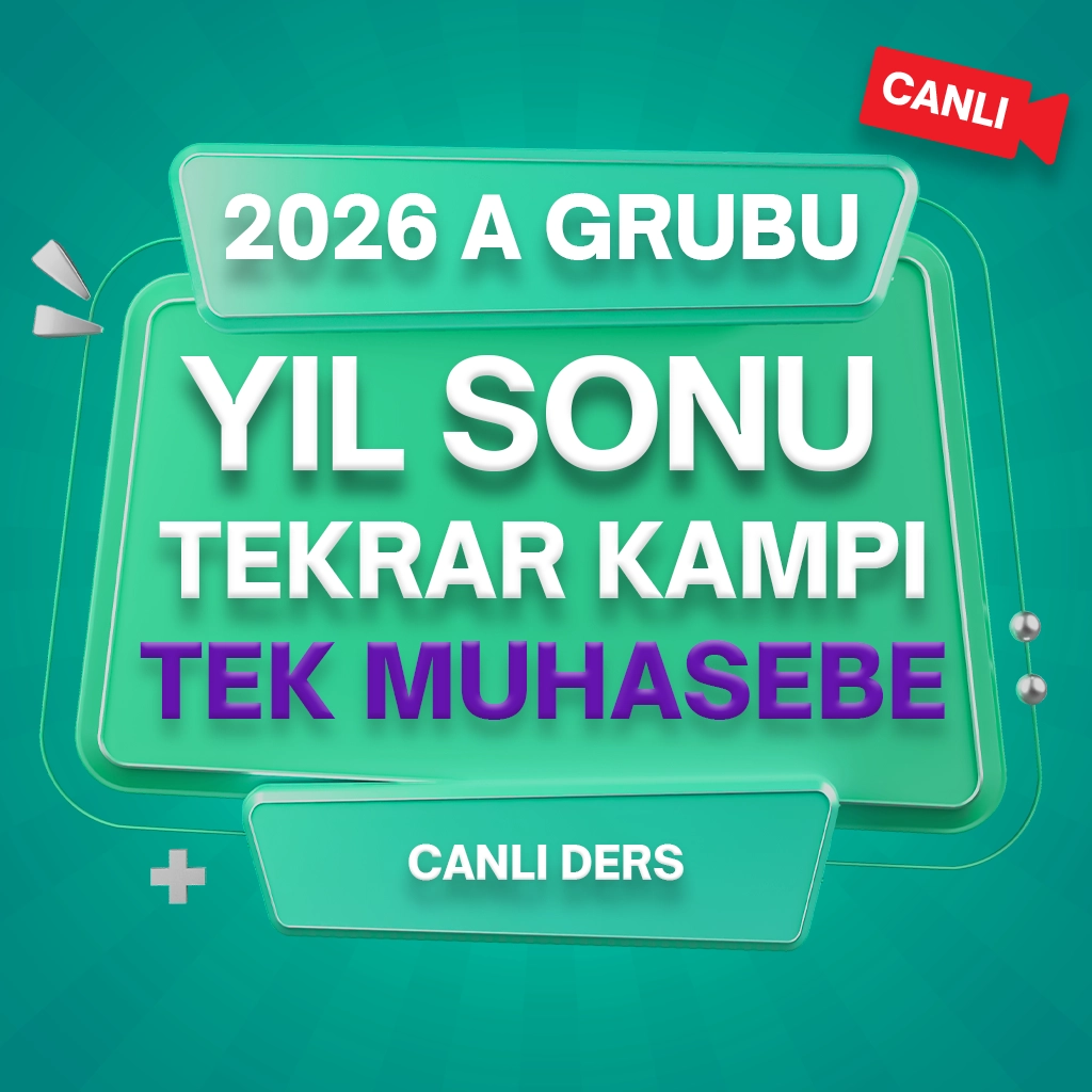 TEK MUHASEBE CANLI DERS