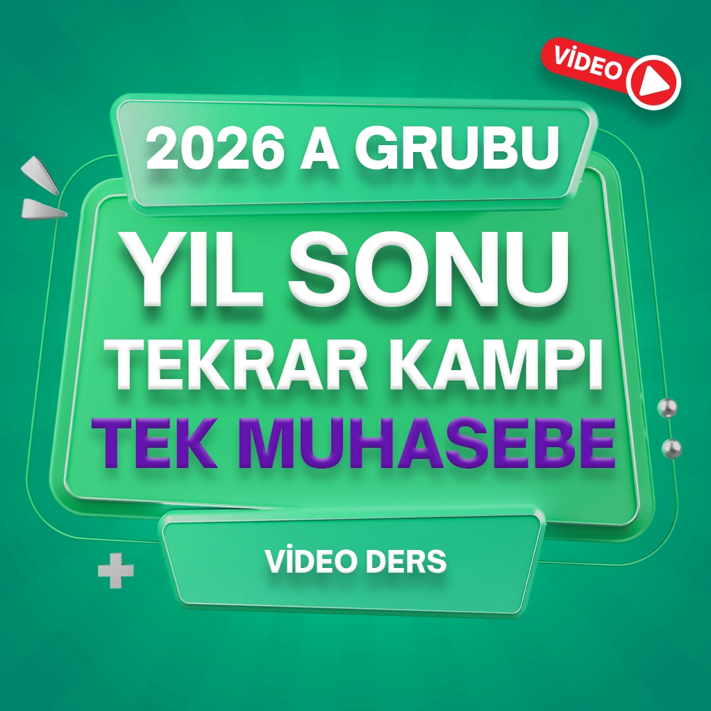 TEK MUHASEBE VİDEO DERS