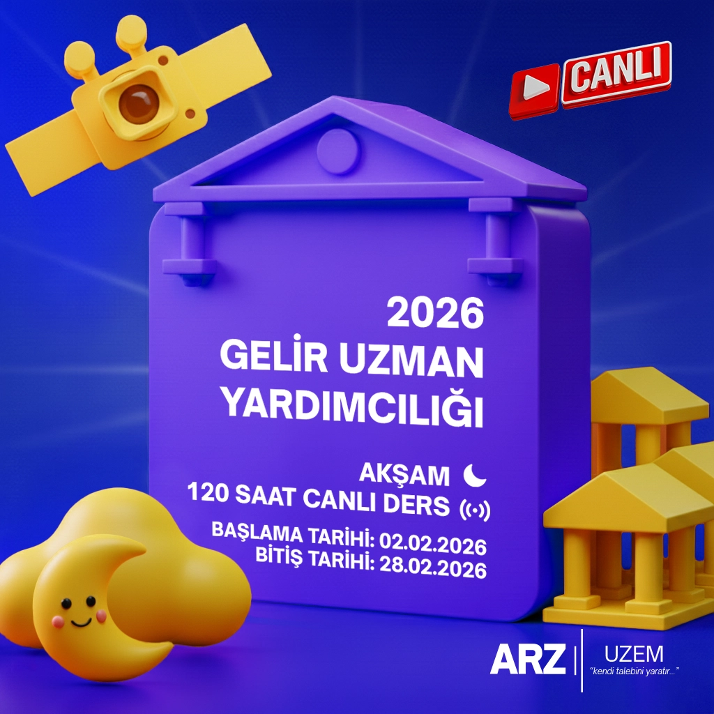 2026 GELİR UZMAN YARDIMCILIĞI AKŞAM 120 SAAT CANLI DERS